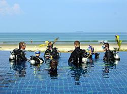 Divers at the Similans