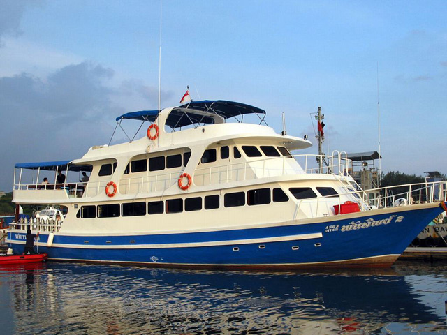 M/V Andaman Tritan Similan Island Liveaboard Left Side View