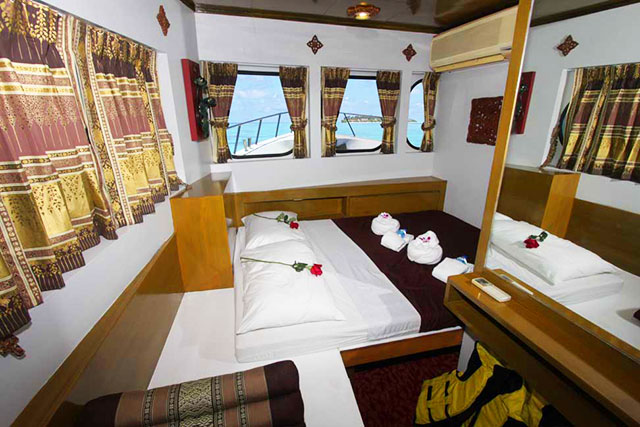 Pawara Masterkabine als Doppelbett kabine